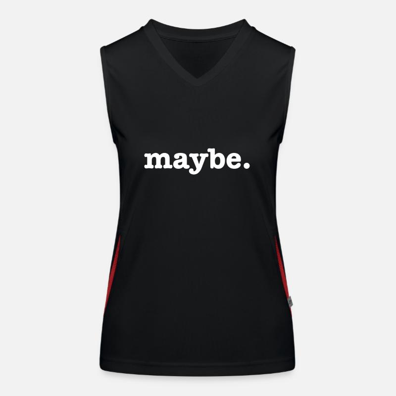 Maybe Women's Functional Contrast Tank Top