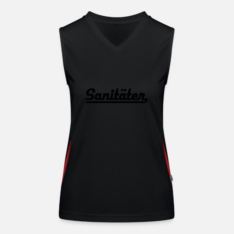 ambulance man Women's Functional Contrast Tank Top
