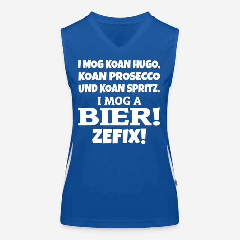 I mog a Bier Funktionelles Kontrast-Tank Top für Frauen