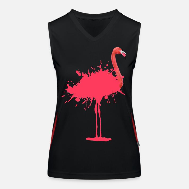 Flamingo - Farbklecks Débardeur respirant contrasté Femme