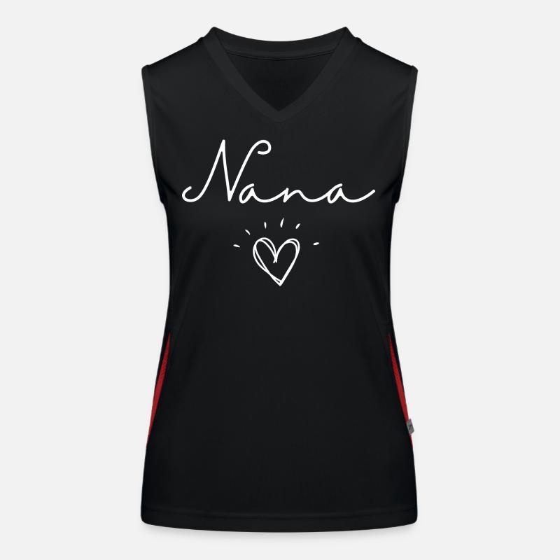 Mémé. Cadeau Nana Débardeur respirant contrasté Femme