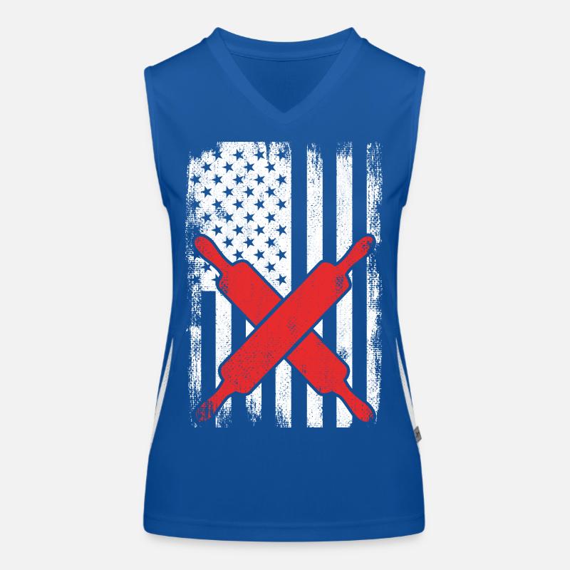 US Flag Baker Women's Functional Contrast Tank Top