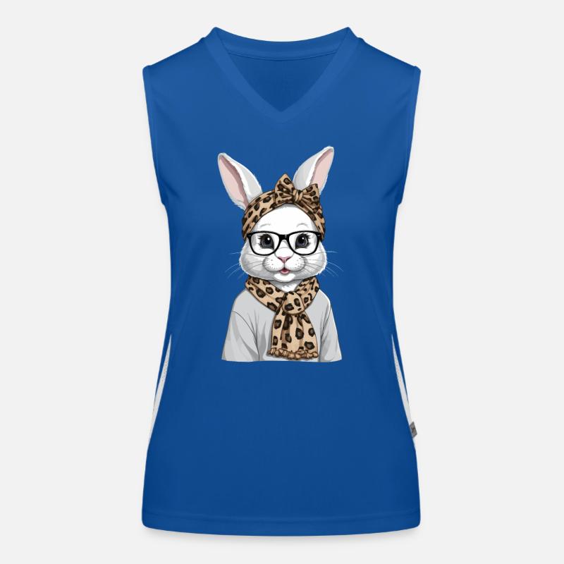 Maman Lapin Mignon Lapin Maman Mignon Lapin de Pâques Débardeur respirant contrasté Femme