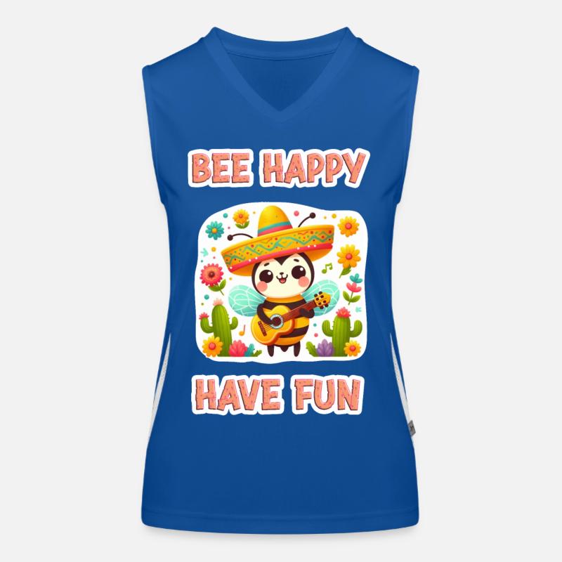 Bee Happy - Amusez-vous 7 Débardeur respirant contrasté Femme