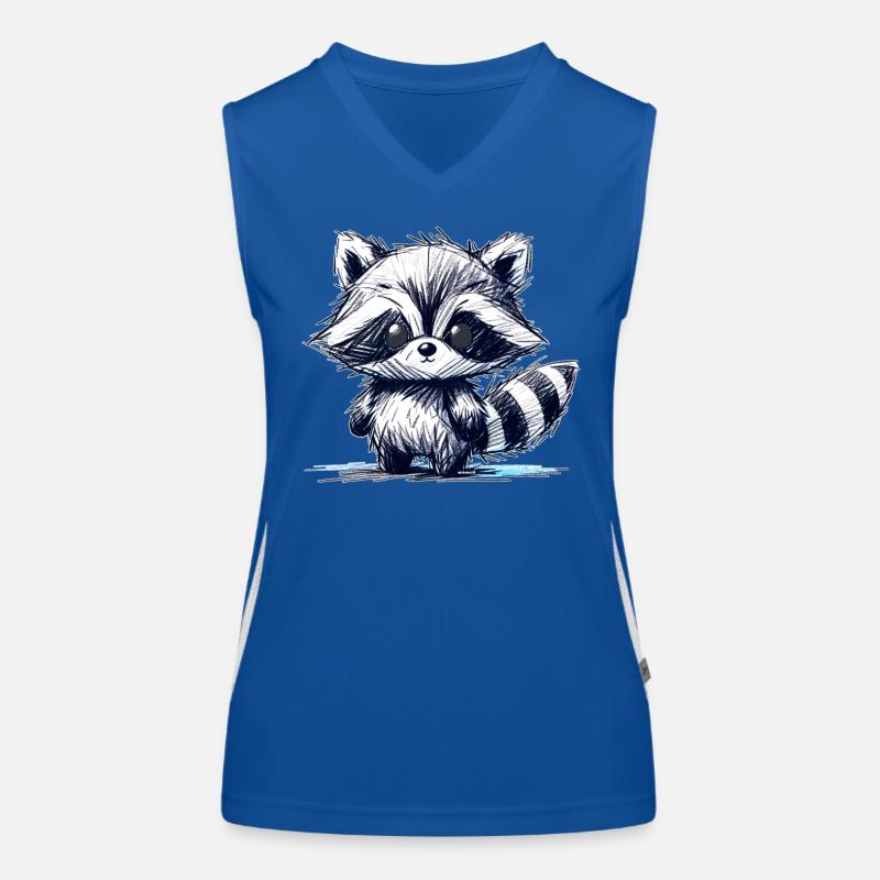 Waschbärchen Funktionelles Kontrast-Tank Top für Frauen