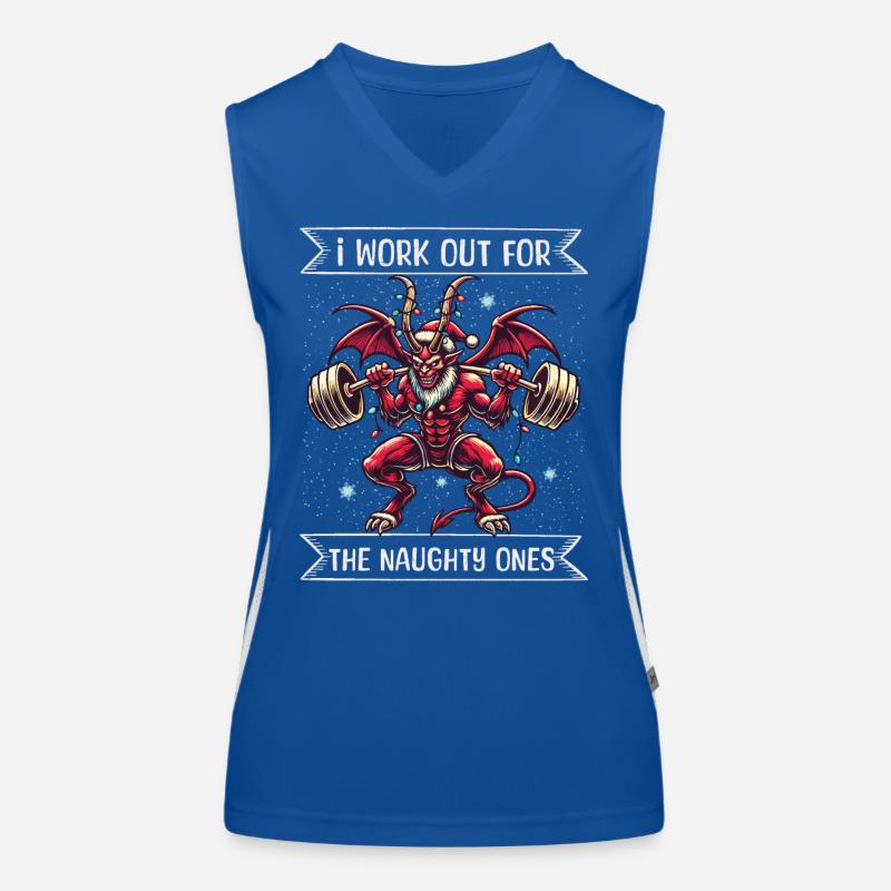 Conception de la formation de motivation de Noël Krampus Débardeur respirant contrasté Femme