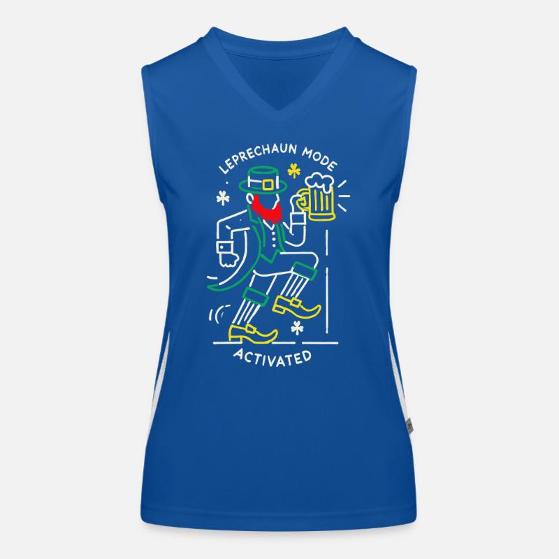 Le mode lutin active la célébration de la Saint-Patrick Débardeur respirant contrasté Femme