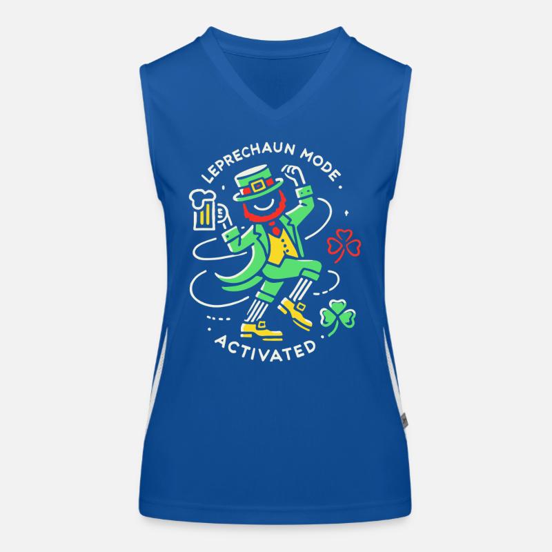 St. Patrick's Day Leprechaun Mode Enabled Women's Functional Contrast Tank Top