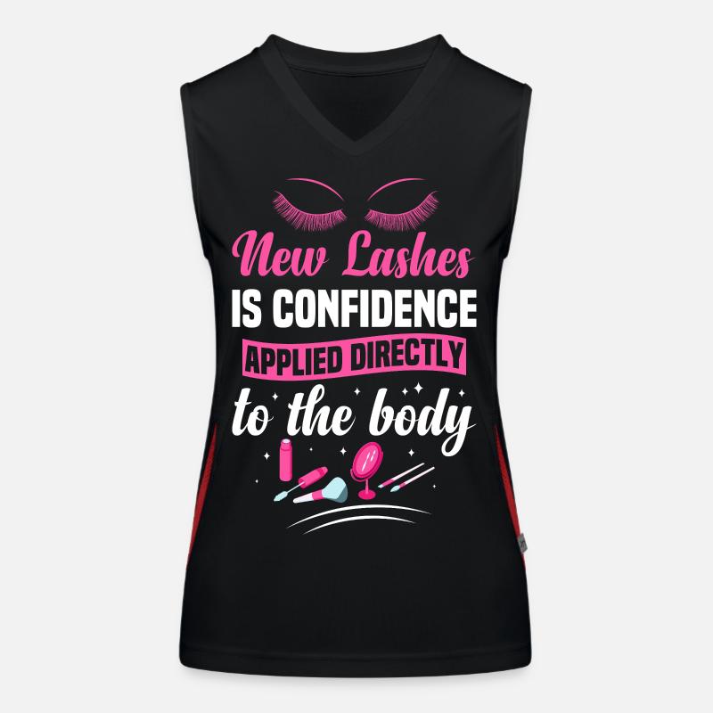 Technicien en cils cosmétologue Débardeur respirant contrasté Femme