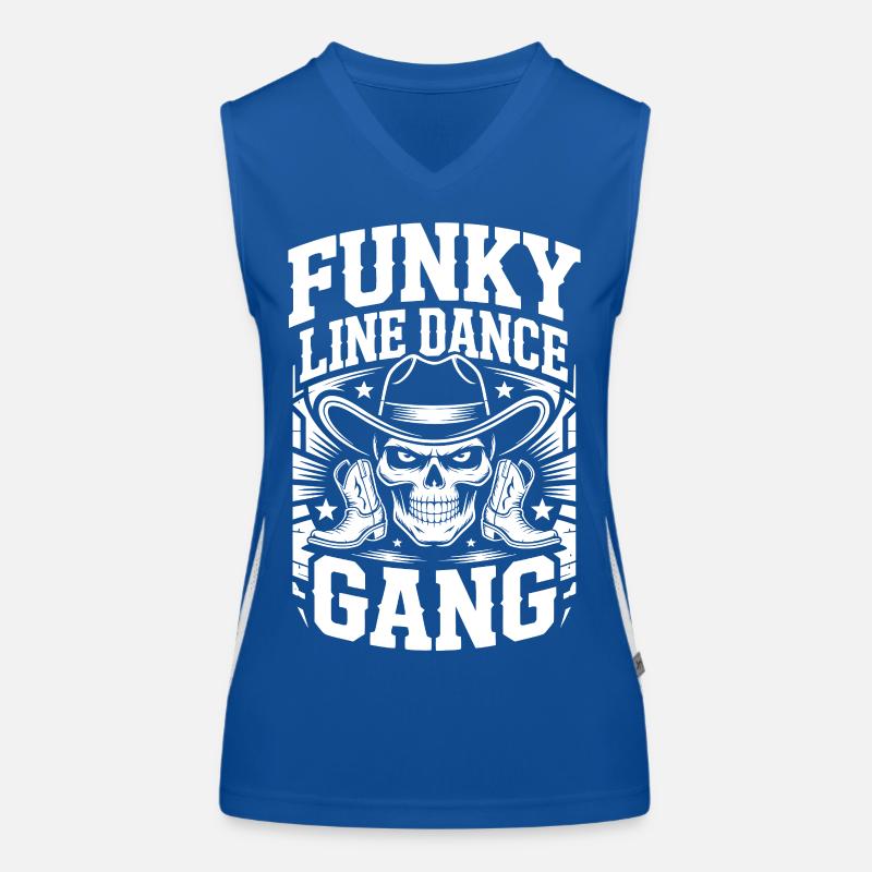 Bande de danse funky en ligne Débardeur respirant contrasté Femme