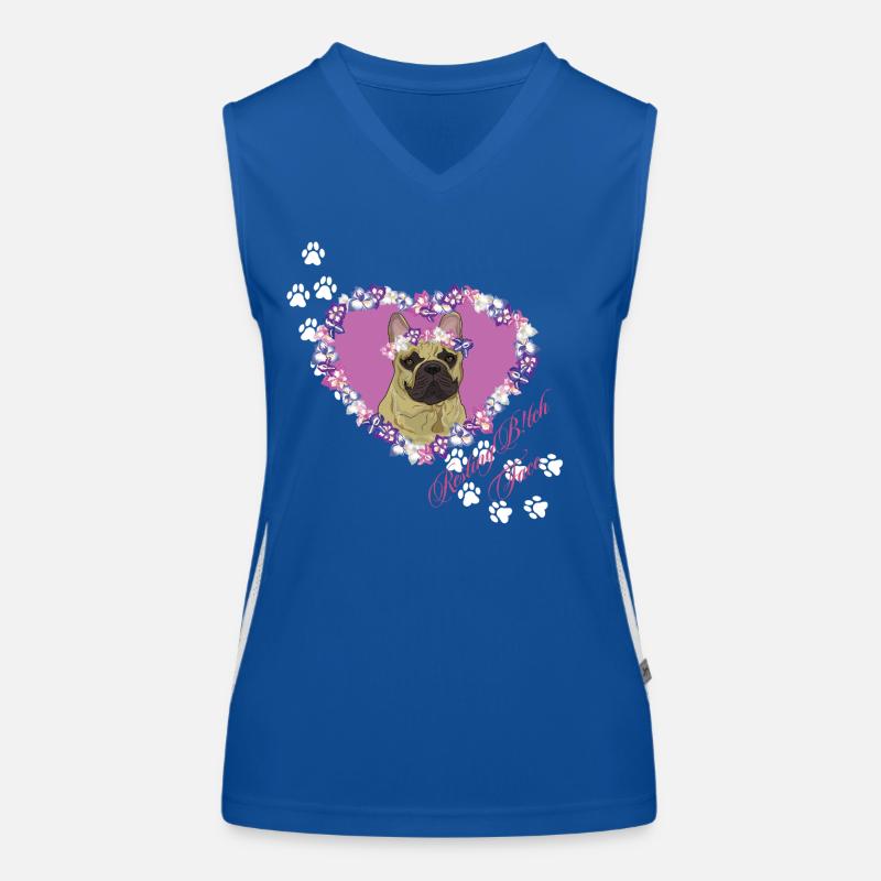 Ruhende B!tch Face Frenchie Funktionelles Kontrast-Tank Top für Frauen