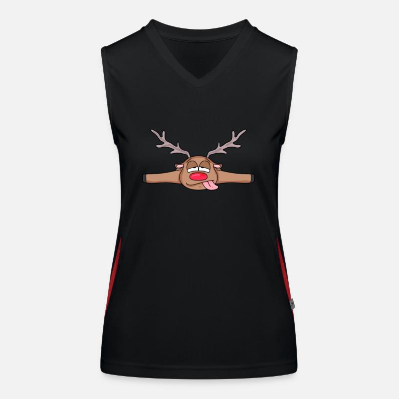 Chevreuil couché Débardeur respirant contrasté Femme