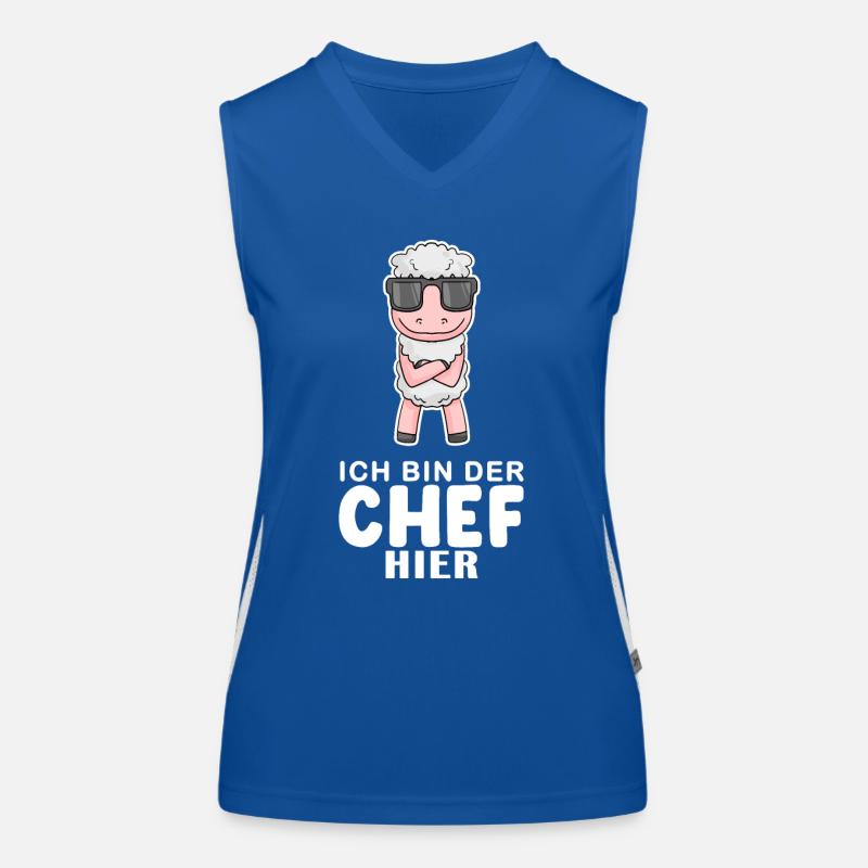 Schaf Funktionelles Kontrast-Tank Top für Frauen