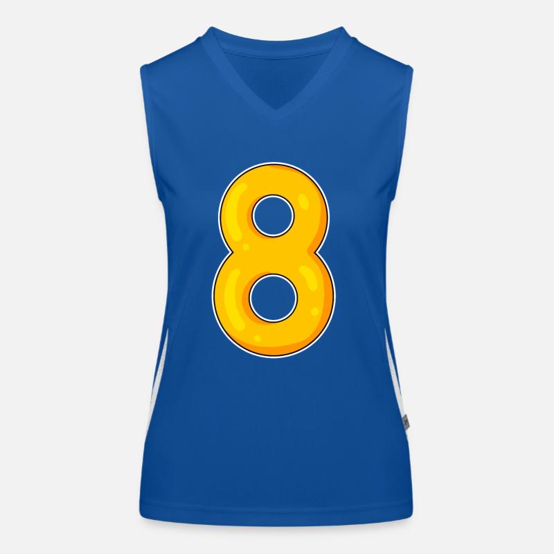 8 Gelb Funktionelles Kontrast-Tank Top für Frauen