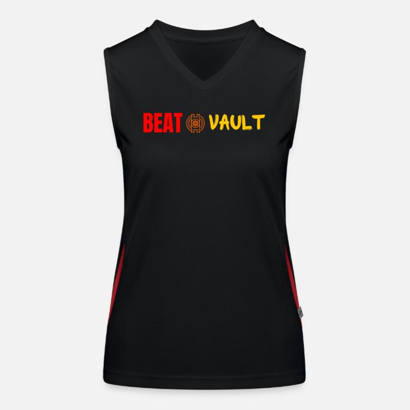 The Beat Vault - Horizontal Women's Functional Contrast Tank Top