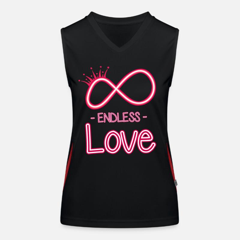 symbole de l’amour éternel Débardeur respirant contrasté Femme
