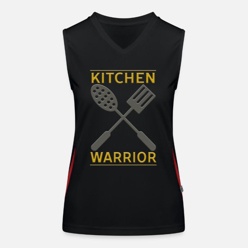 Kitchen Warrior - Küchen Krieger Funktionelles Kontrast-Tank Top für Frauen