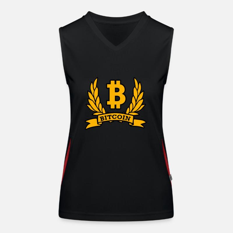 Bitcoin Débardeur respirant contrasté Femme