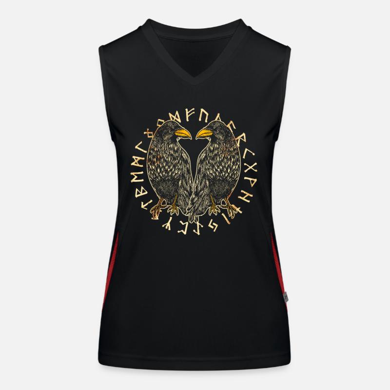 Hugin et Munin - Les corbeaux d’Odin Débardeur respirant contrasté Femme