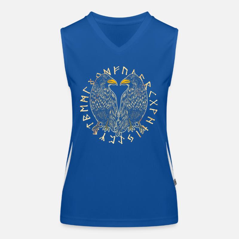 Hugin and Munin - Odin's Ravens Women's Functional Contrast Tank Top