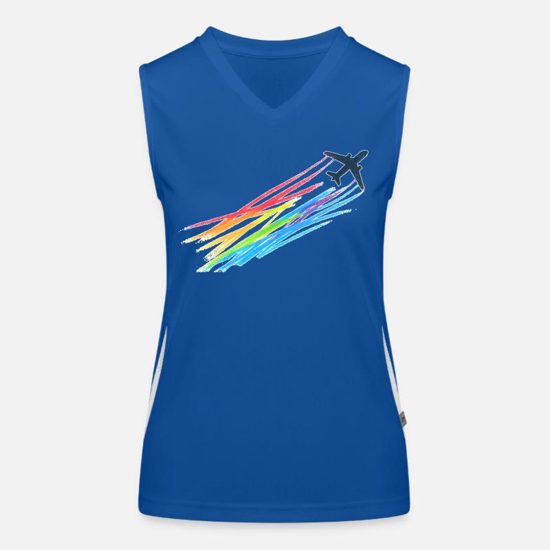 Rainbow Machine Funktionelles Kontrast-Tank Top für Frauen