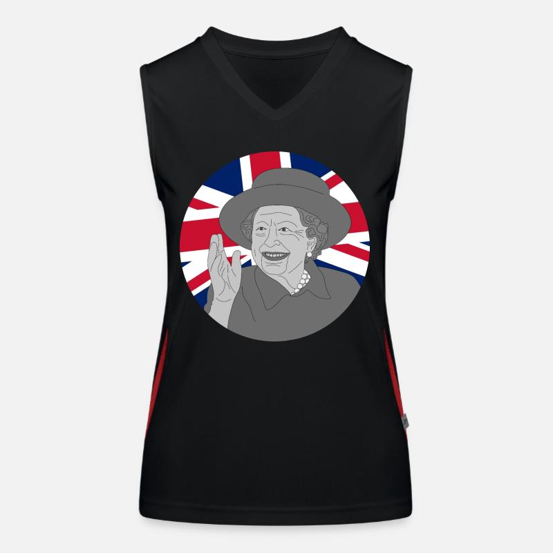 RIP Queen Elizabeth II Women's Functional Contrast Tank Top