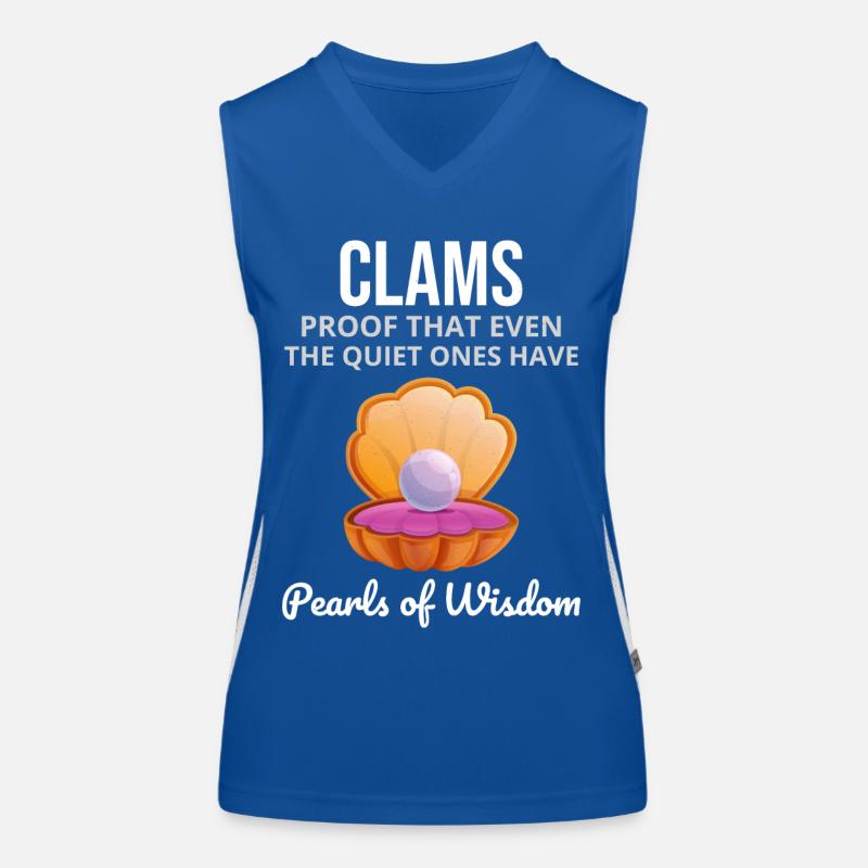 Clam Shell Seashells Collector Beachcomber Women's Functional Contrast Tank Top