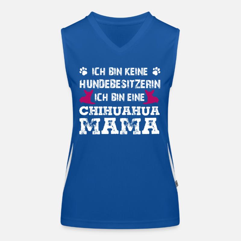 Ich bin eine Chihuahua Mama Funktionelles Kontrast-Tank Top für Frauen
