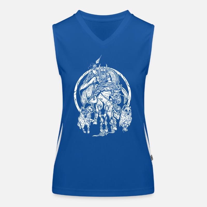 Odin sur Sleipnir - Viking Warrior Design Débardeur respirant contrasté Femme