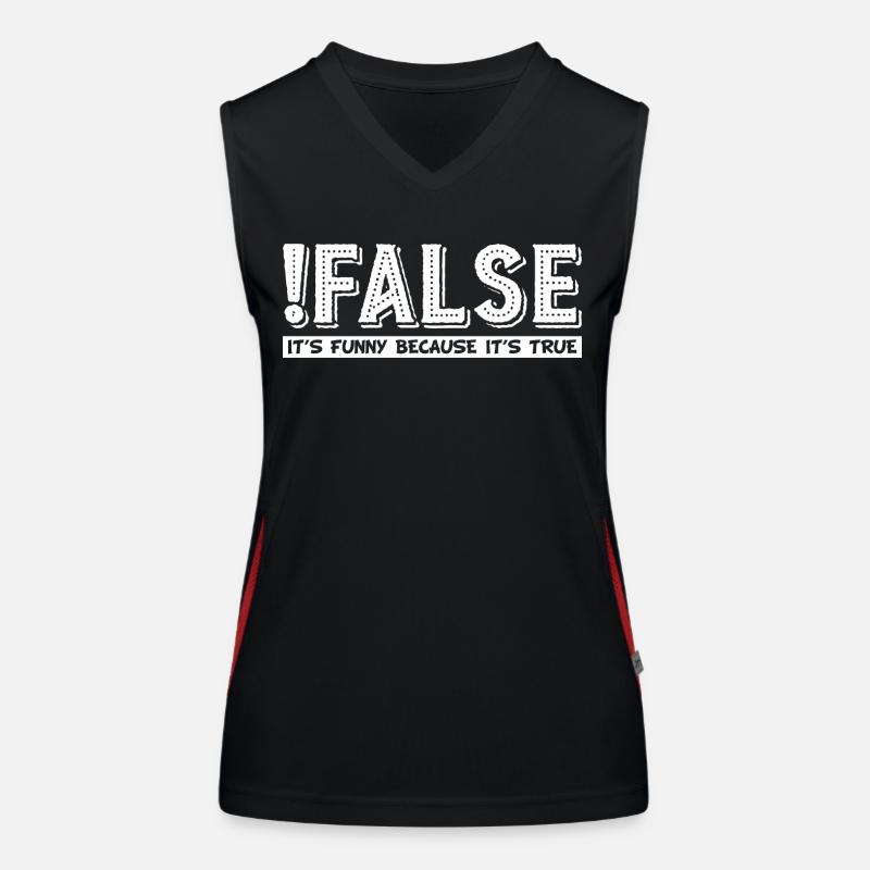 Faux grapic drôle Débardeur respirant contrasté Femme