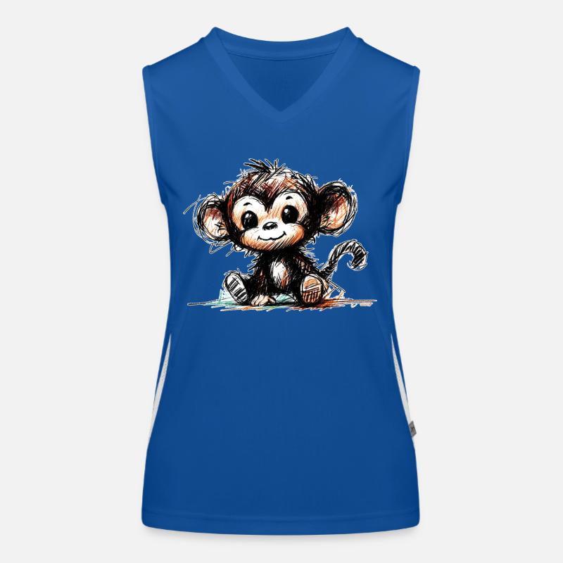 Äffchen Funktionelles Kontrast-Tank Top für Frauen