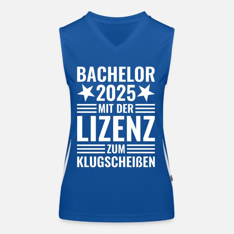 Bachelor 2025 mit der Lizenz zum Klugscheißen Funktionelles Kontrast-Tank Top für Frauen