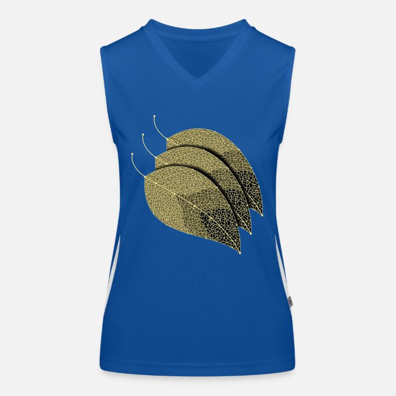 Leaves Decorative Women's Functional Contrast Tank Top