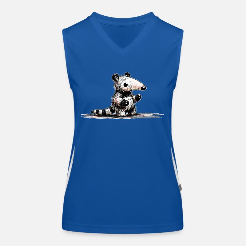 Nasenbär Funktionelles Kontrast-Tank Top für Frauen