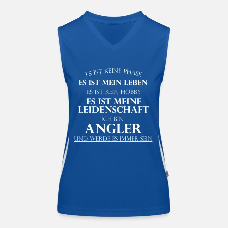 Angler Funktionelles Kontrast-Tank Top für Frauen