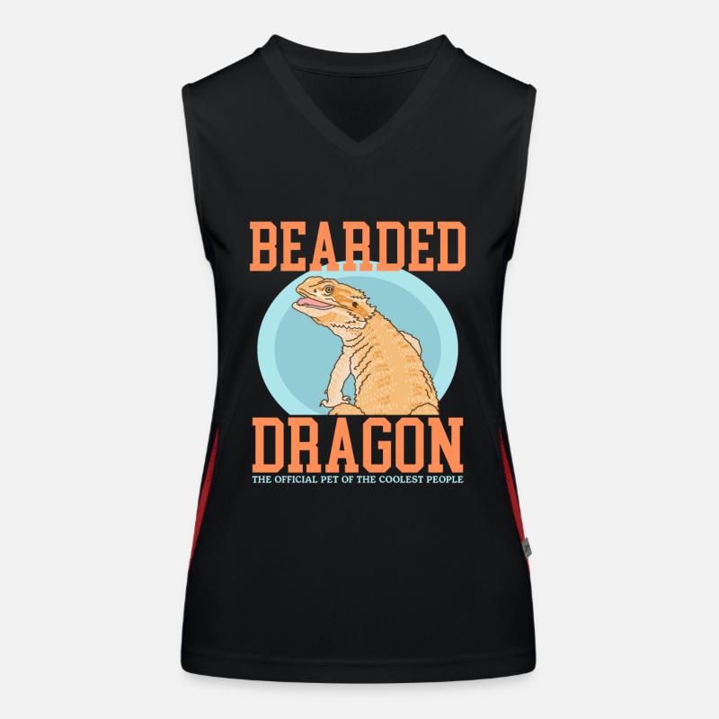 Bartagame Bartagamen Reptilien Besitzer Geschenk Funktionelles Kontrast-Tank Top für Frauen