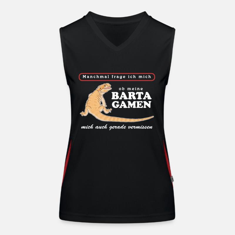 Bartagame Reptilien | Bartagamen Geschenk Funktionelles Kontrast-Tank Top für Frauen