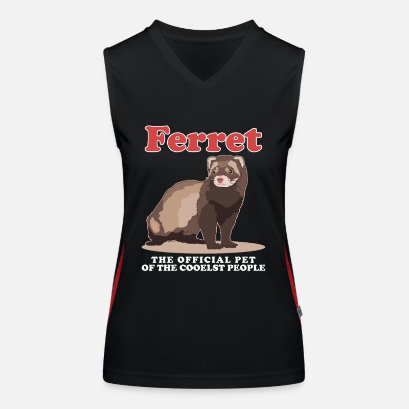 Frettchen Besitzer Ferret Geschenk Funktionelles Kontrast-Tank Top für Frauen