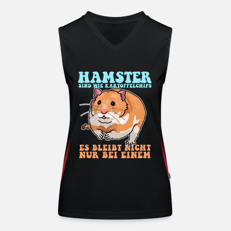 Hamster Golden Hamster Dwarf Hamster Gift Women's Functional Contrast Tank Top