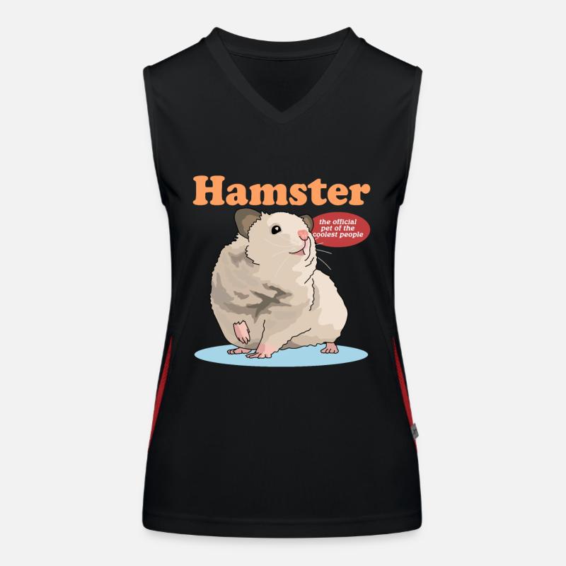 Hamster Zwerghamster Goldhamster Geschenk Funktionelles Kontrast-Tank Top für Frauen