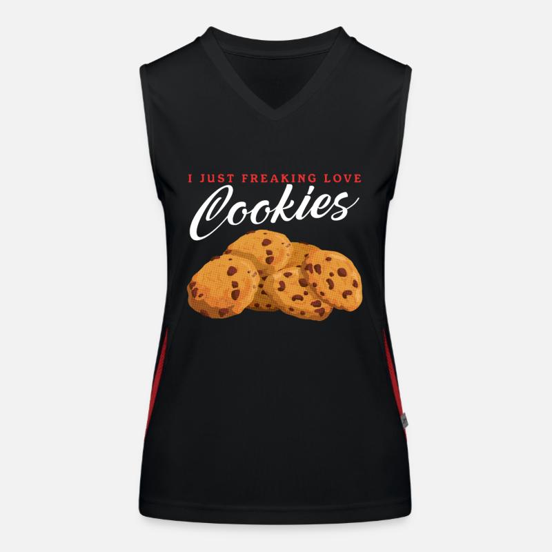 Kekse Cookie Backen Keks Plätzchen Geschenk Funktionelles Kontrast-Tank Top für Frauen