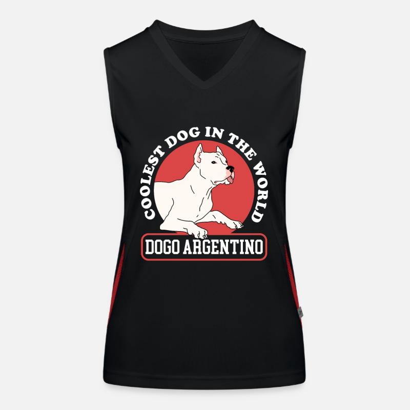 Dogo Argentino Hunde | Hundebesitzer Geschenk Funktionelles Kontrast-Tank Top für Frauen