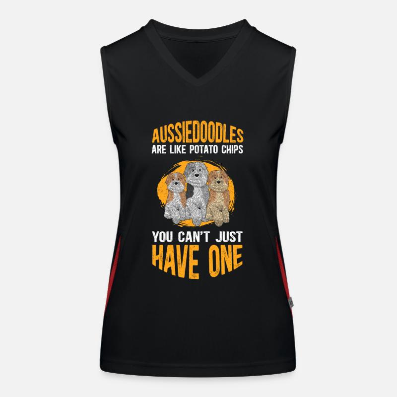 Aussiedoodle Hundebesitzer Hunde Geschenk Funktionelles Kontrast-Tank Top für Frauen