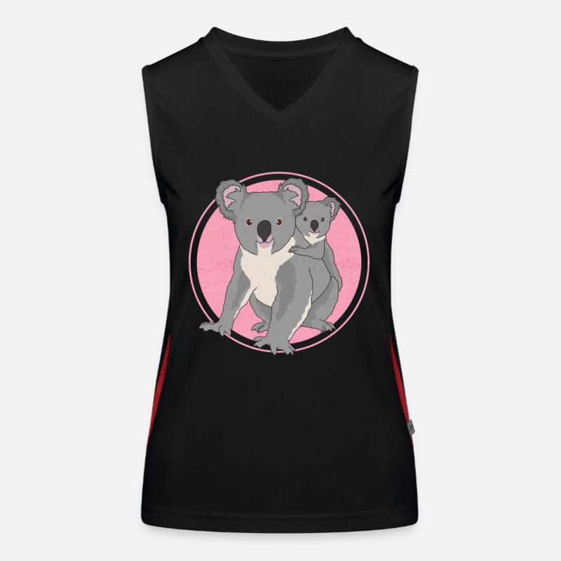 Koala Koala Koala Bear Koala Bear Cadeau Débardeur respirant contrasté Femme