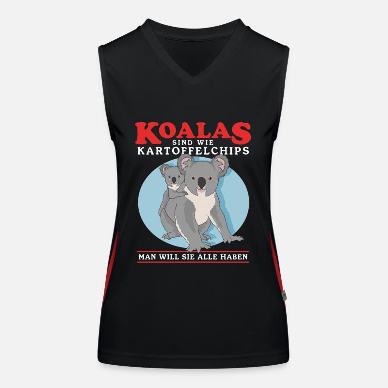 Koala Koala Koala Bear Koala Bear Cadeau Débardeur respirant contrasté Femme