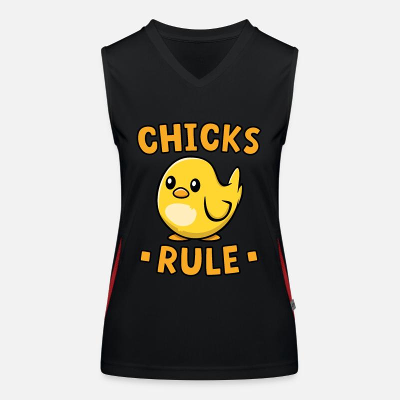 Chicks Rule Women's Functional Contrast Tank Top