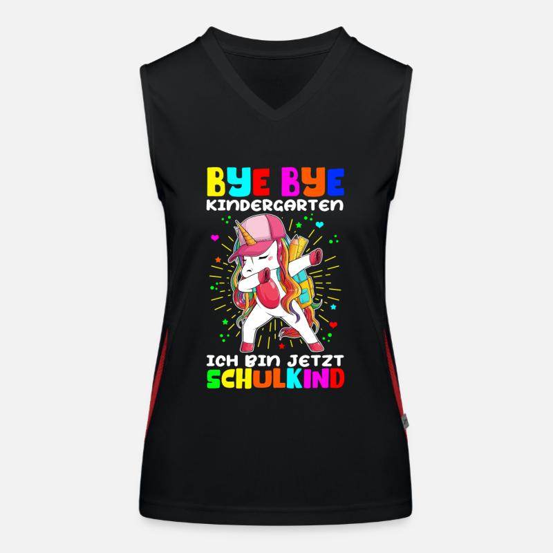 Einschulung Schulanfang Schulkind Schule Geschenk Funktionelles Kontrast-Tank Top für Frauen