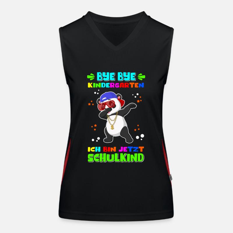 Einschulung Schulanfang Schule Schulkind Geschenk Funktionelles Kontrast-Tank Top für Frauen