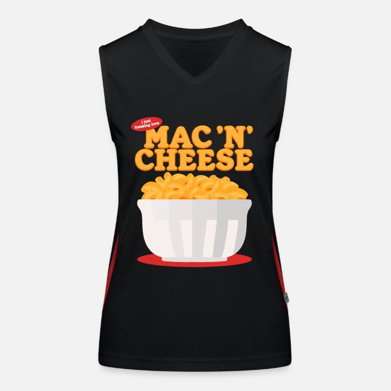Macaroni au fromage Mac and Cheese Cadeau Débardeur respirant contrasté Femme