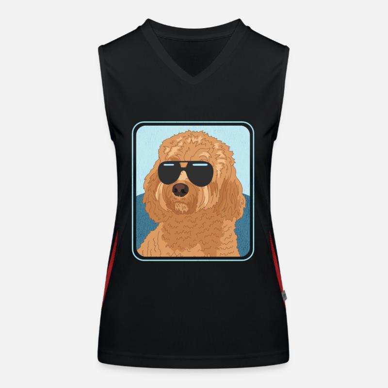 Cavapoo Dogs Dog Owners Cavoodle Gift Women's Functional Contrast Tank Top